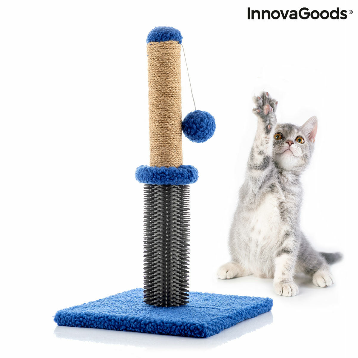 Poste Rascador y Masajeador para Gatos con Pelota — Miausage InnovaGoods