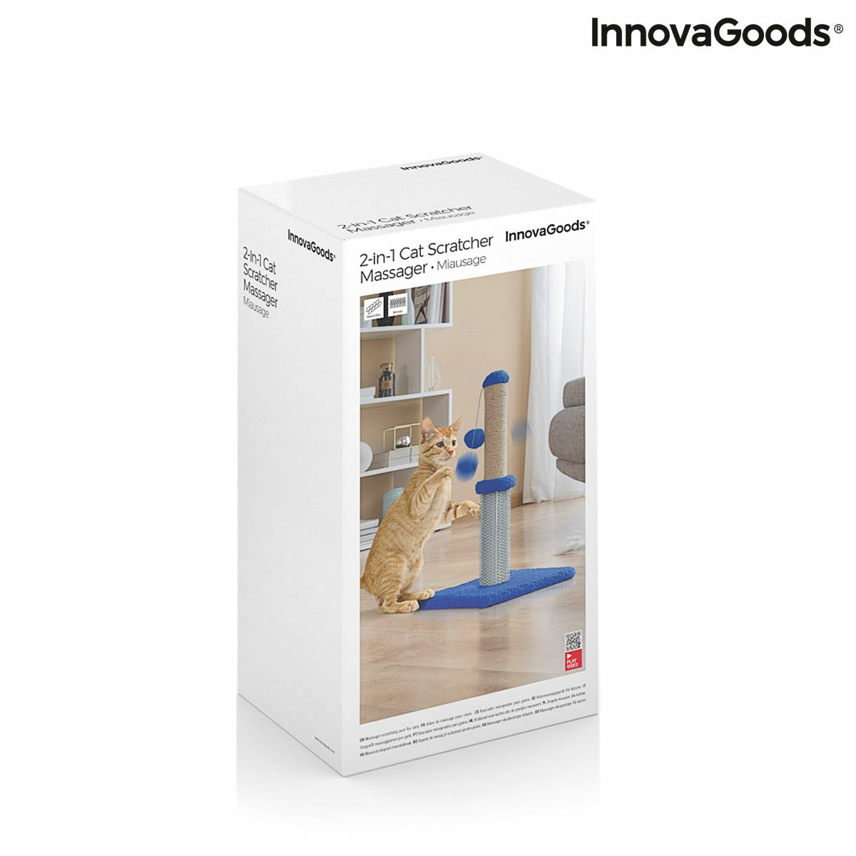 Poste Rascador y Masajeador para Gatos con Pelota — Miausage InnovaGoods