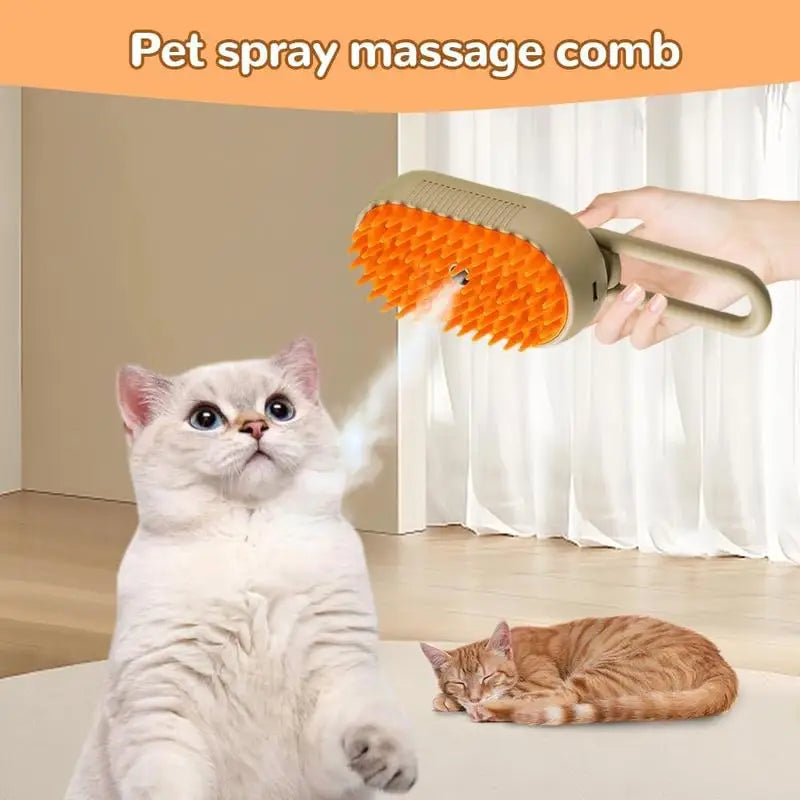 Cepillo de Vapor para Mascotas — Removedor de Pelo para Perros y Gatos